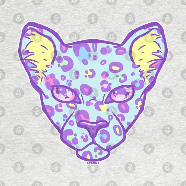 80s Pastel Leopard by Jan Grackle